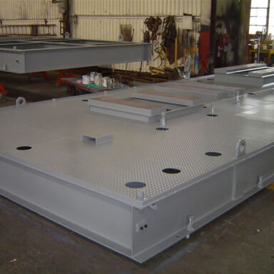 Structural Steel Base for a Petrochemical Compression System
